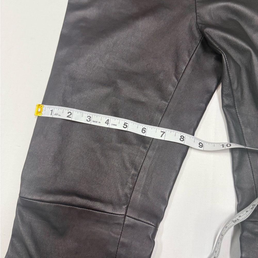 Ralph Lauren Purple Label Women The Lambskin Side-Zip Pant Leggings Made In USA - Picture 13 of 16